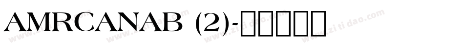 AMRCANAB (2)字体转换
